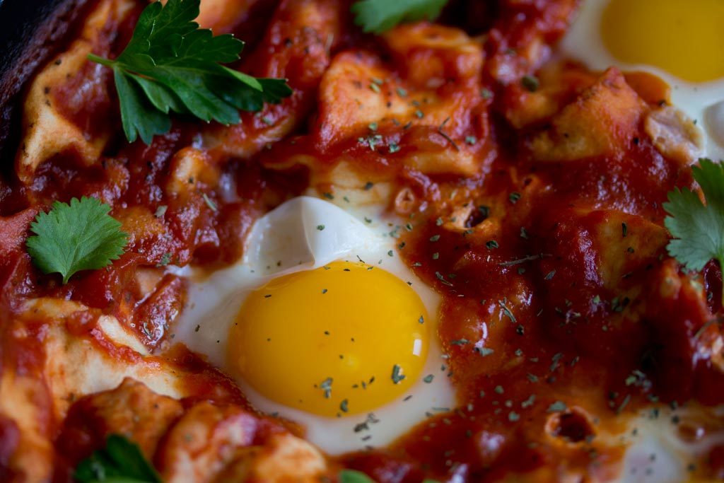 Fladenbrot-Shakshuka