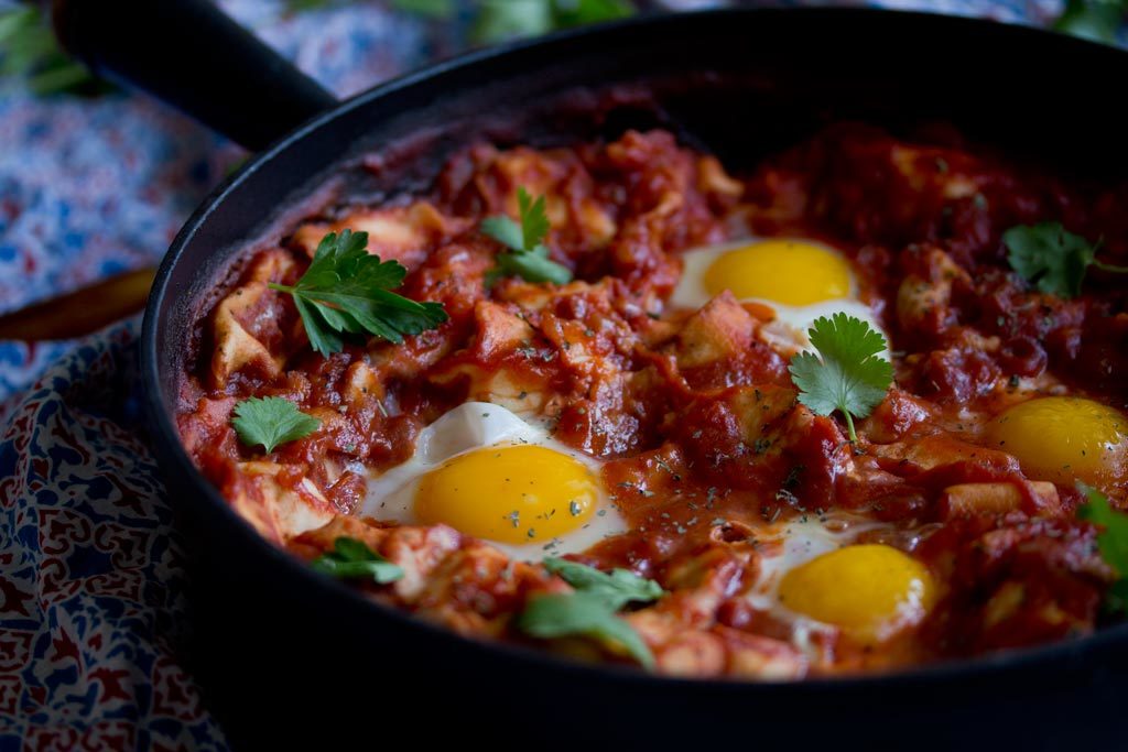 Fladenbrot Shakshuka