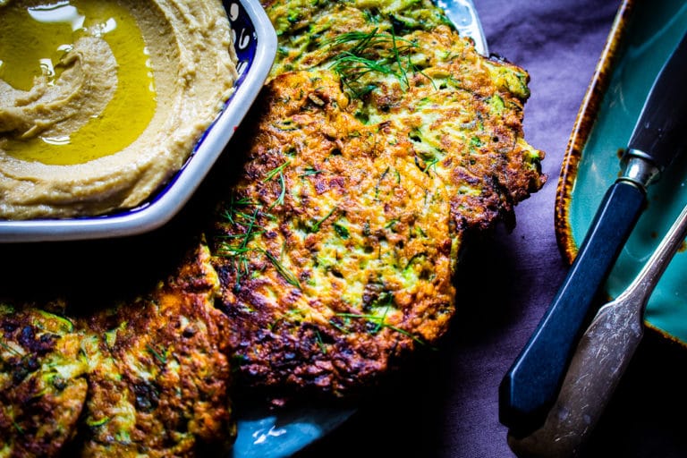 Galettes de courgettes à l’aneth et à la menthe