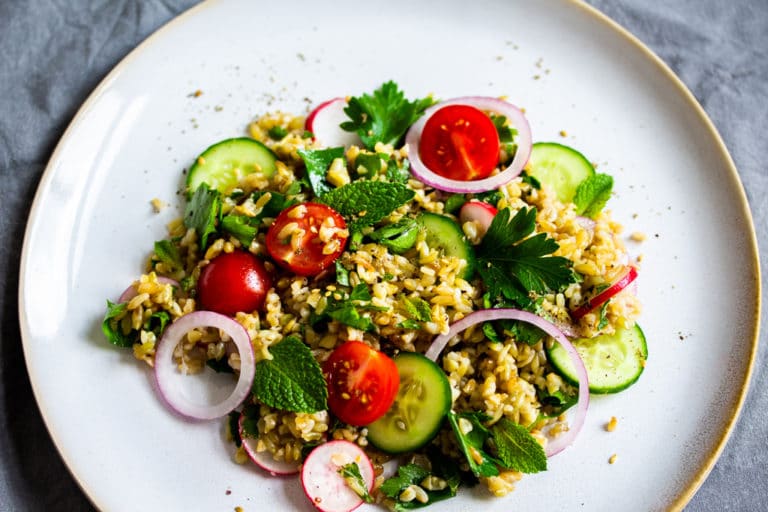 Freekeh-Salat-libanesisch-Rezept