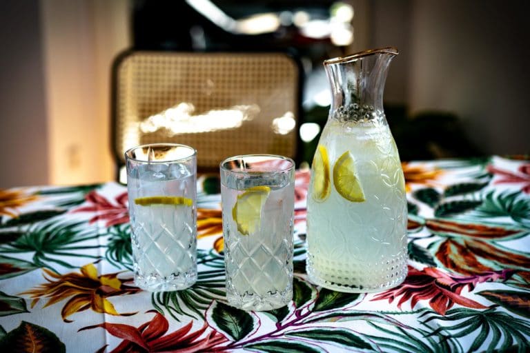 Limonade au citron avec eau de fleur d’oranger