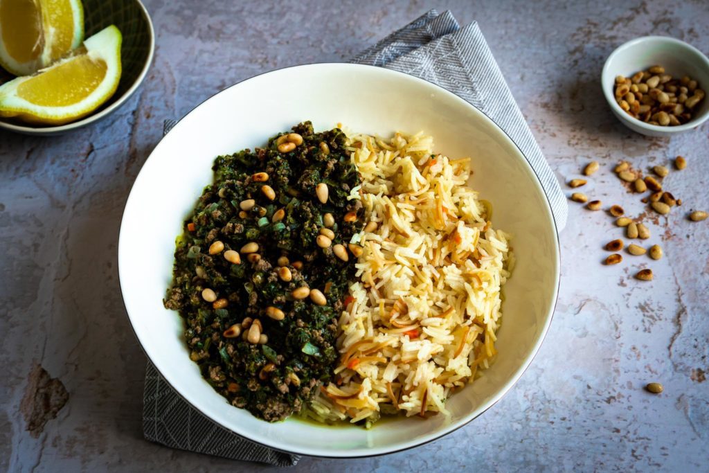 Lebanese spinach stew