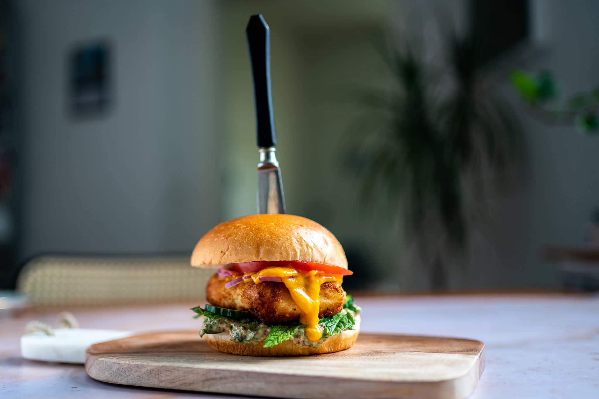 Crispy Halloumi Burger