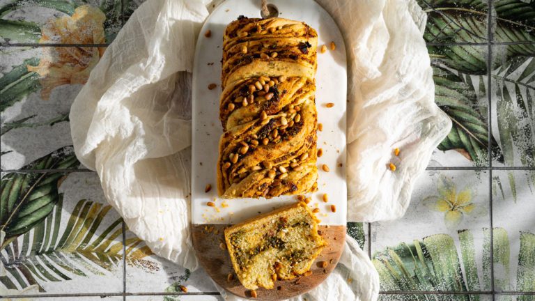 Babka mit Feta und Zaatar